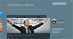 Desktop Screenshot of perdre-la-raison.com