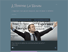 Tablet Screenshot of perdre-la-raison.com